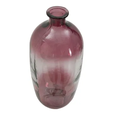 Wazon BOTELLA NAPOLES Szkło Recyklingowe Czerwony 19x45 cm (WYPRODUKOWANY W HISZPANII)